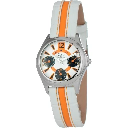 Bicolor Leather Dress Watch