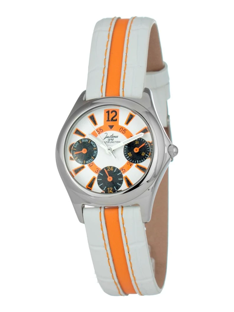 Bicolor Leather Dress Watch
