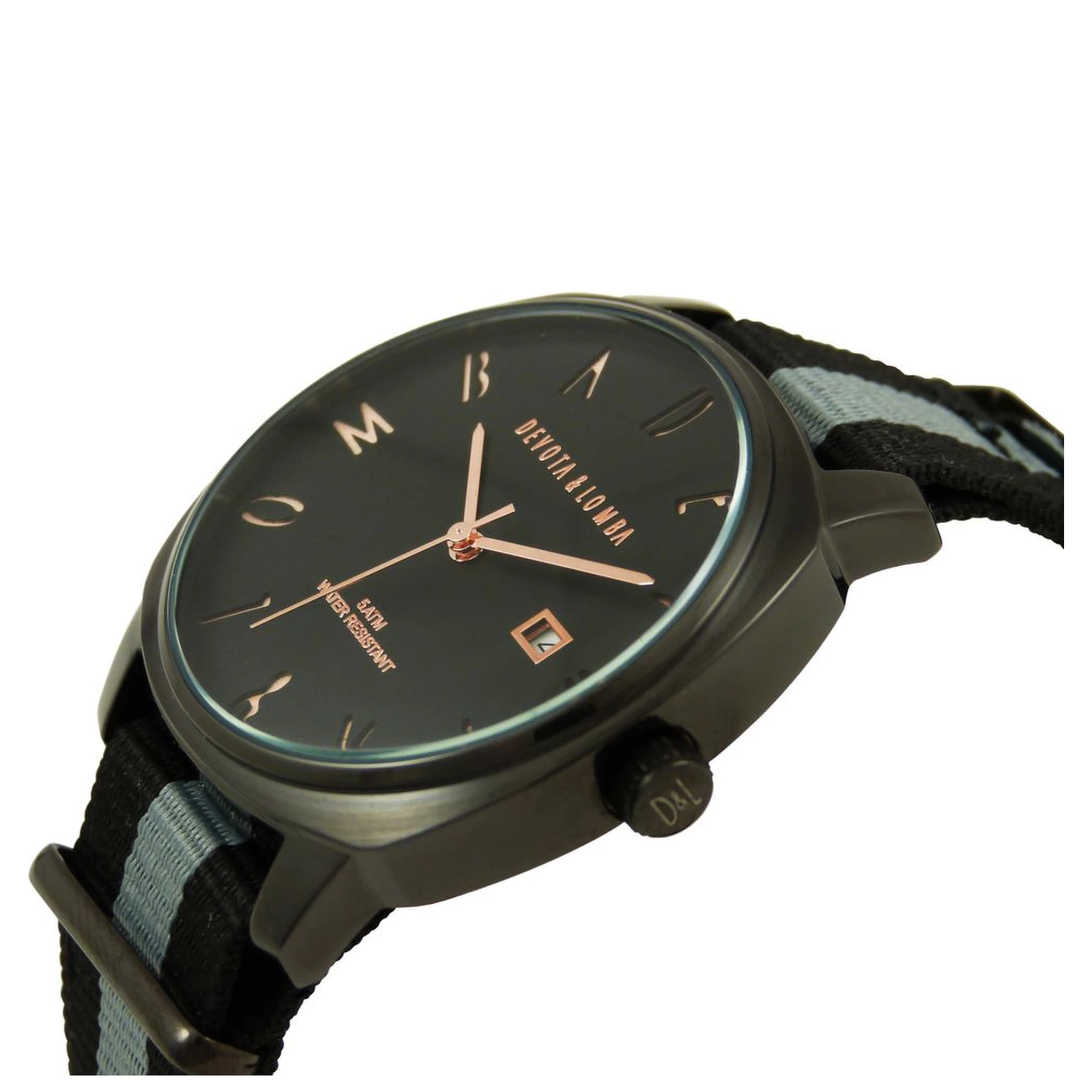 Black Nylon Bracelet Watch