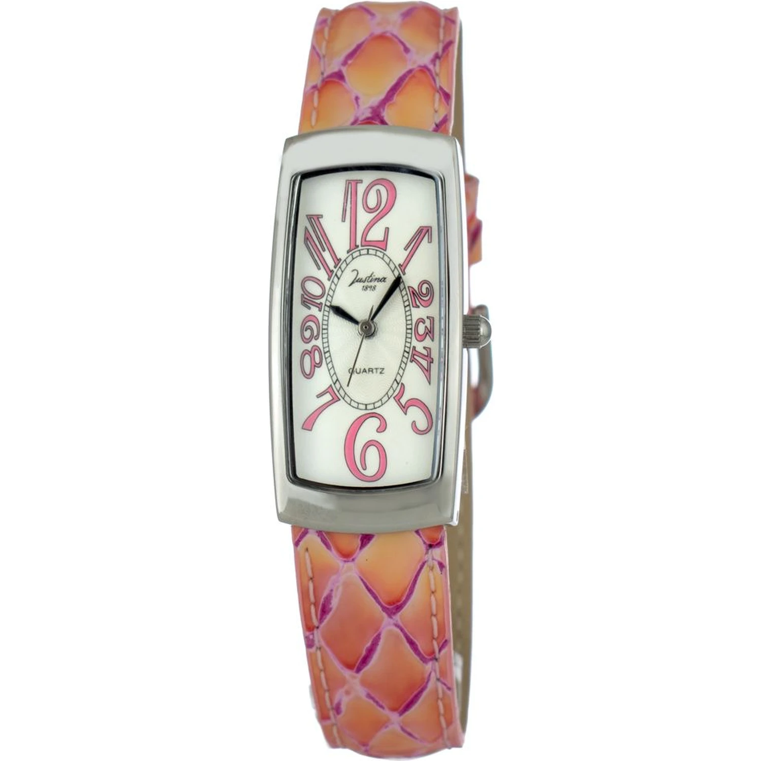 Bicolor Leather Dress Watch