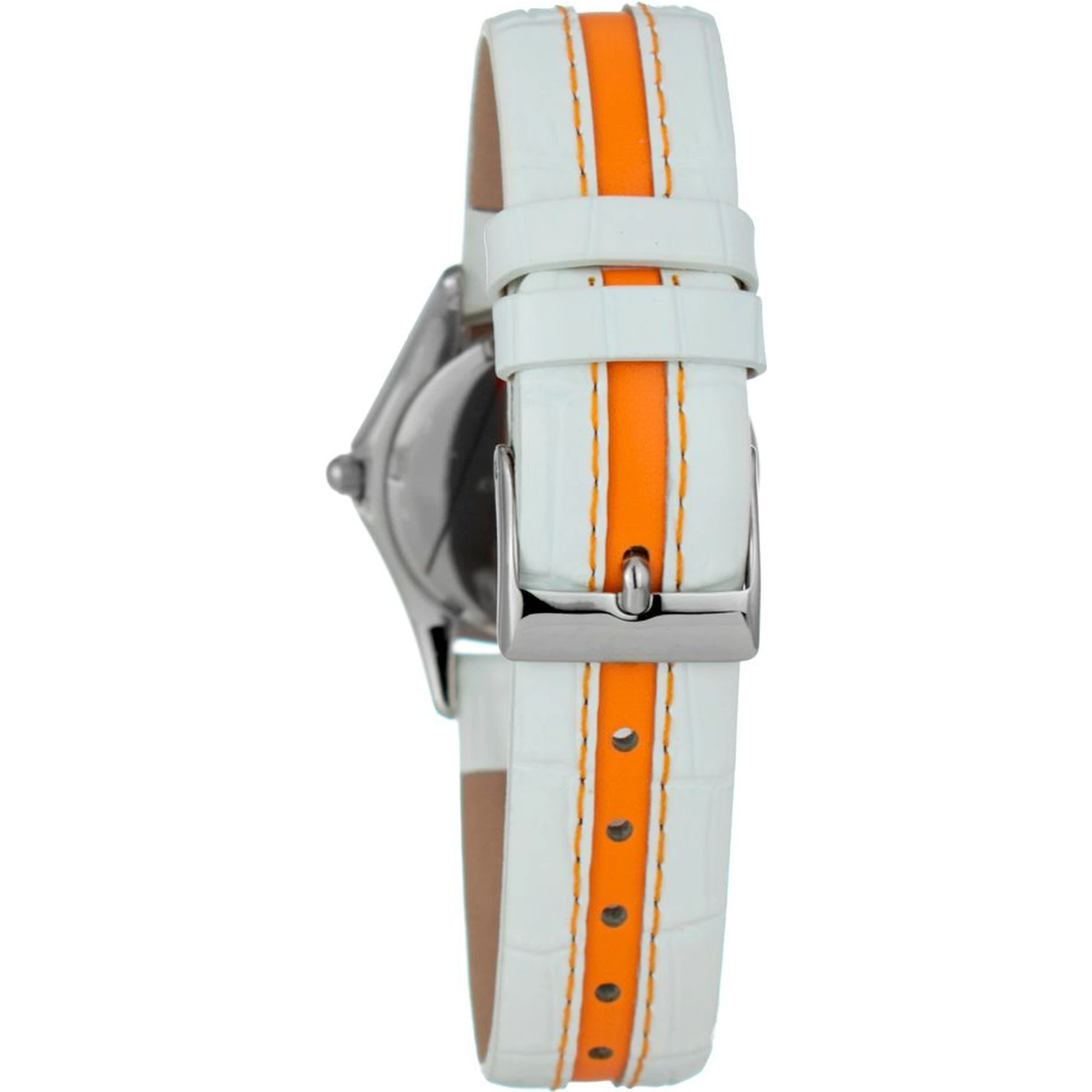 Bicolor Leather Dress Watch