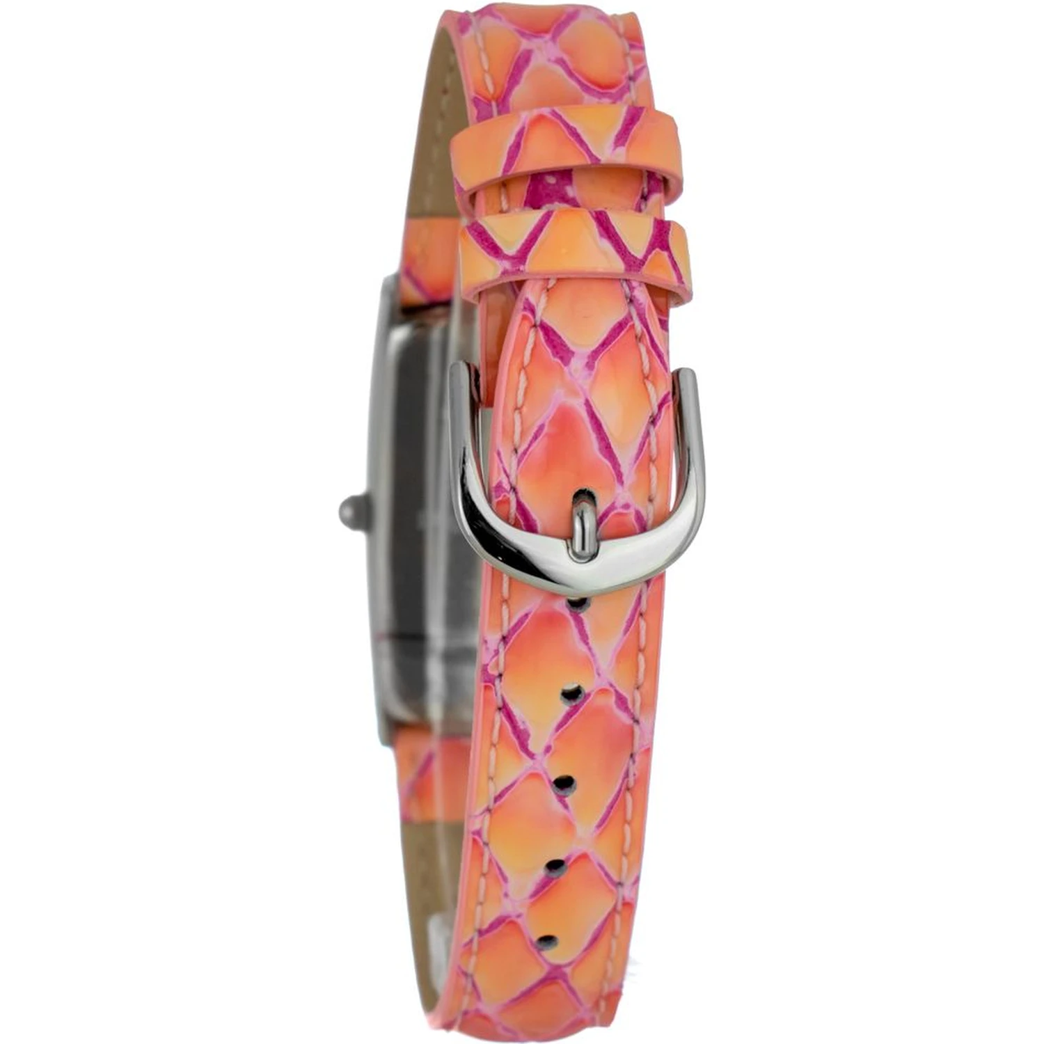 Bicolor Leather Dress Watch
