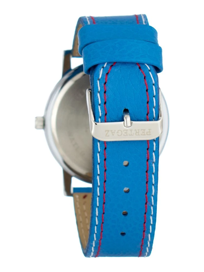 Blue Leather Dress Watch