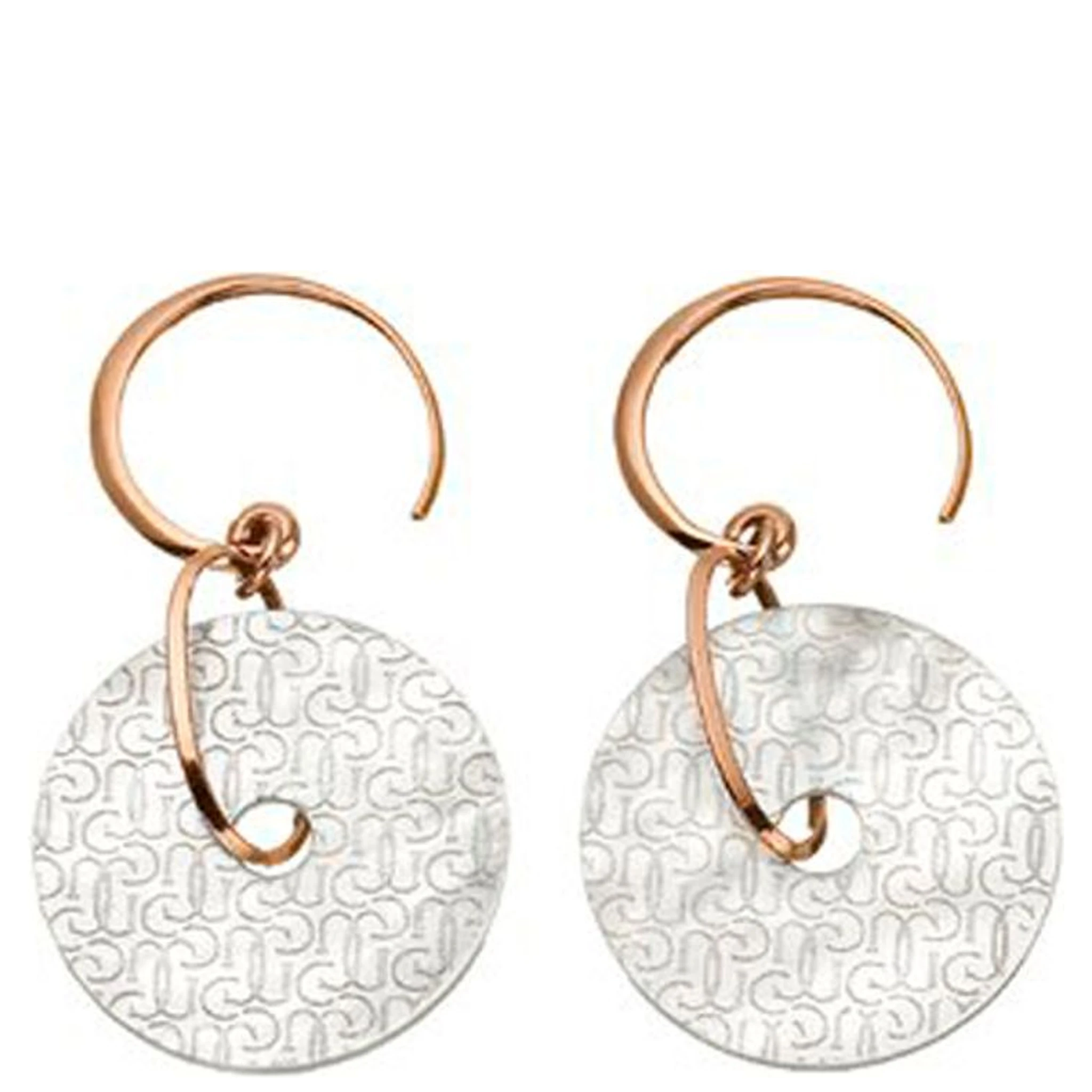 Bicolor Silver Earrings