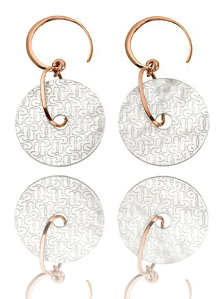 Bicolor Silver Earrings alternative