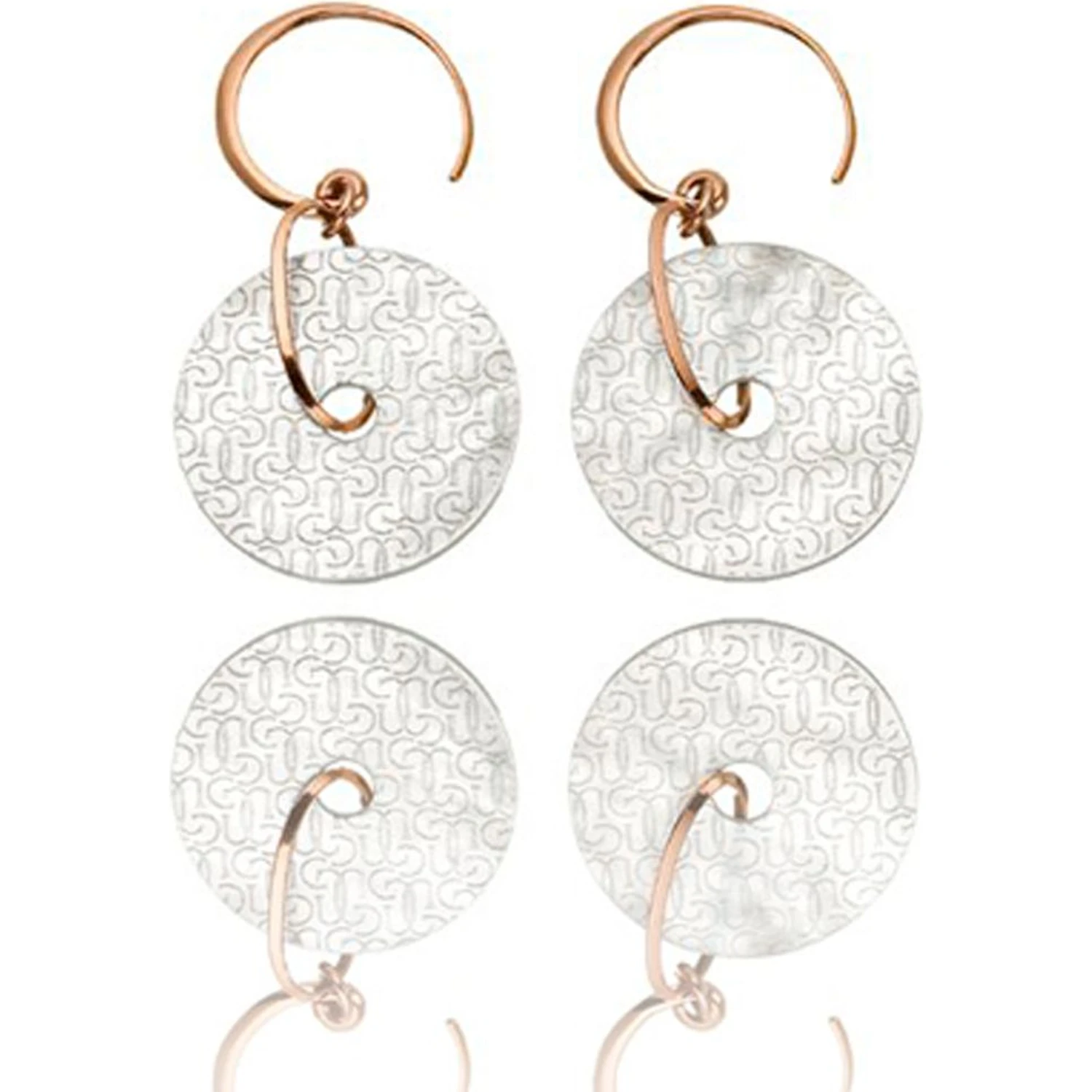 Bicolor Silver Earrings