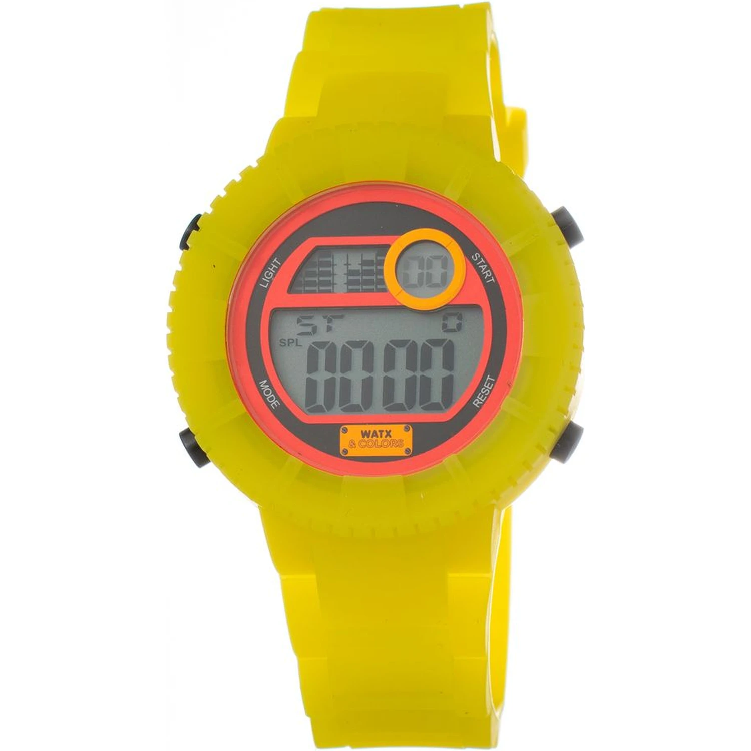 Bicolor Synthetic Digital Watch