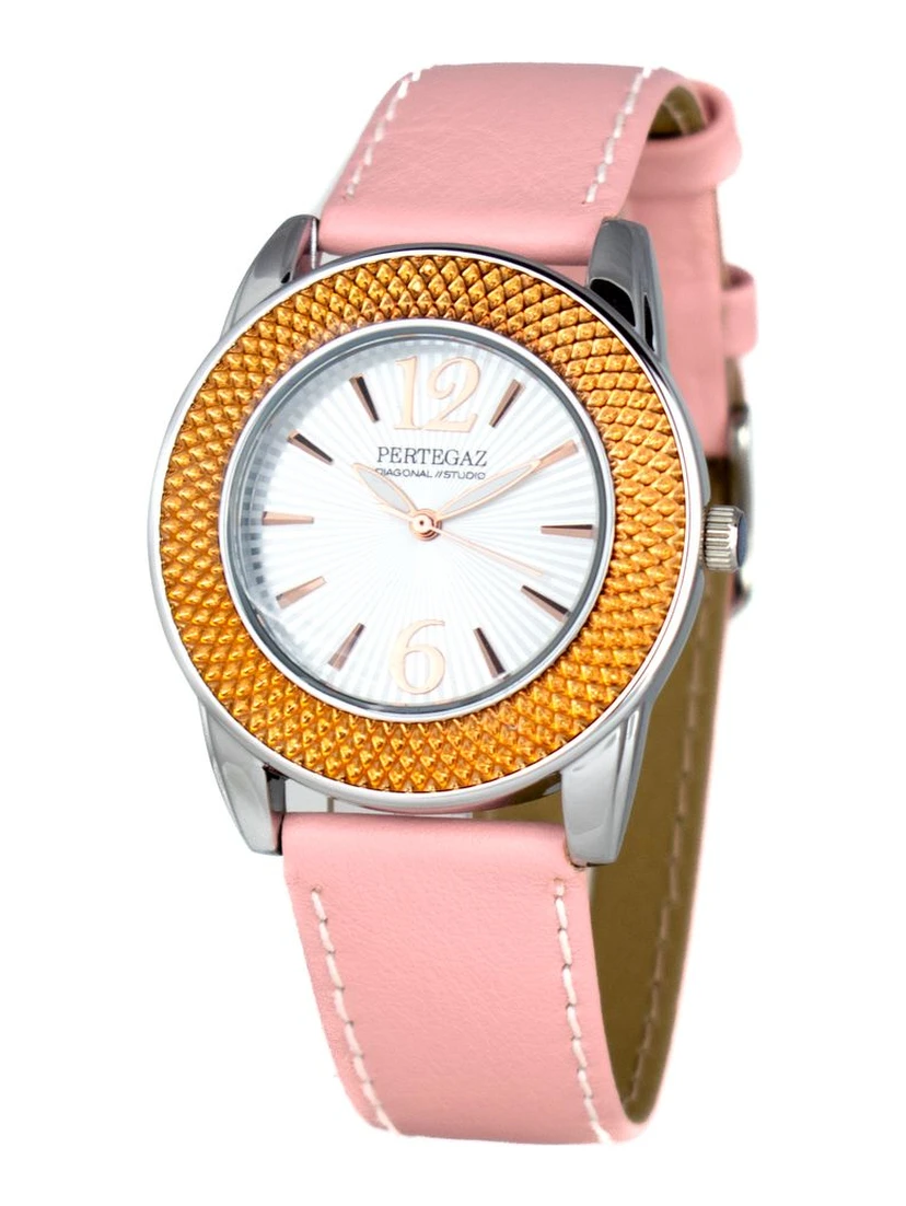 Multicolor Leather Dress Watch