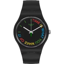 Black Plastic Dress Watch