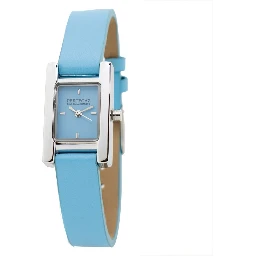 ساعة يد رسمية من الجلد الأزرق