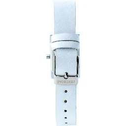White Leather Dress Watch