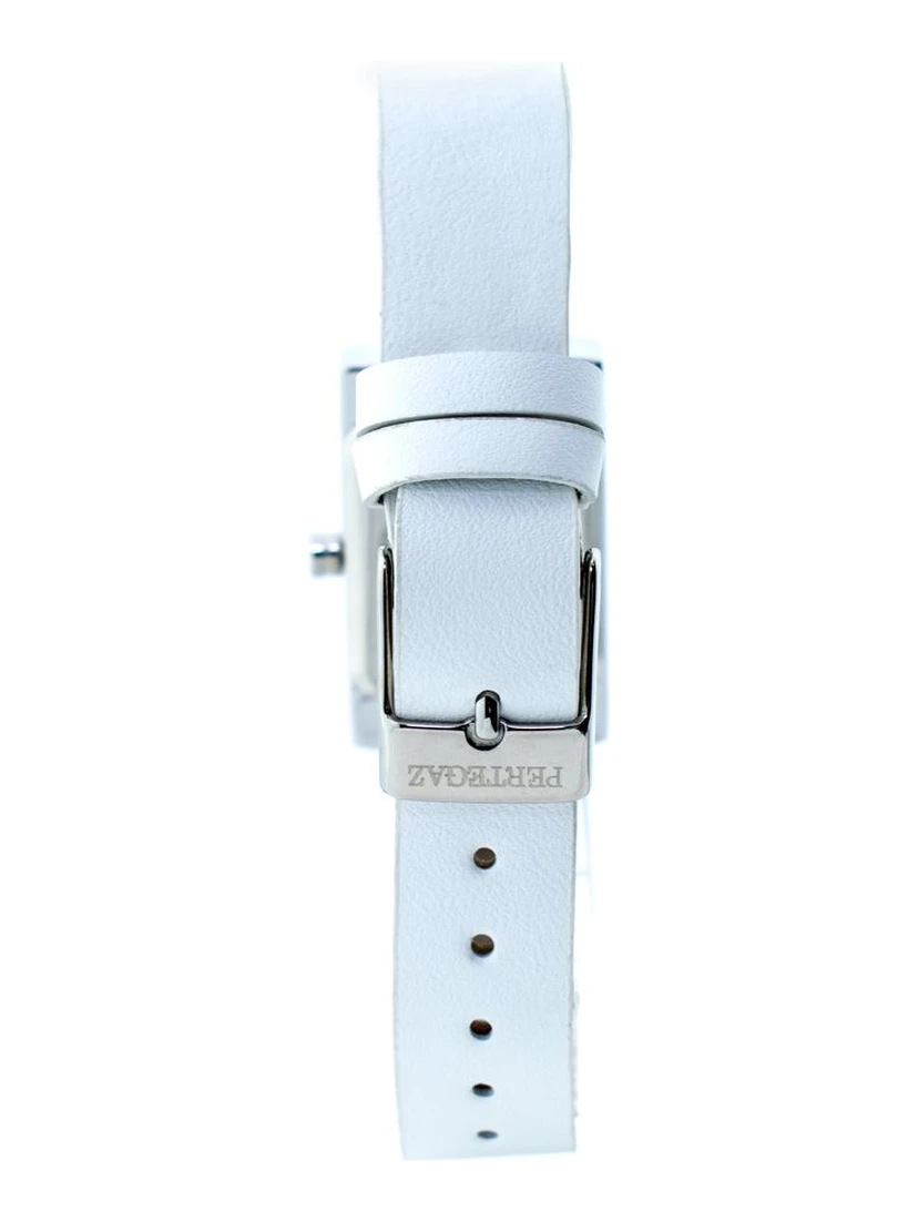White Leather Dress Watch