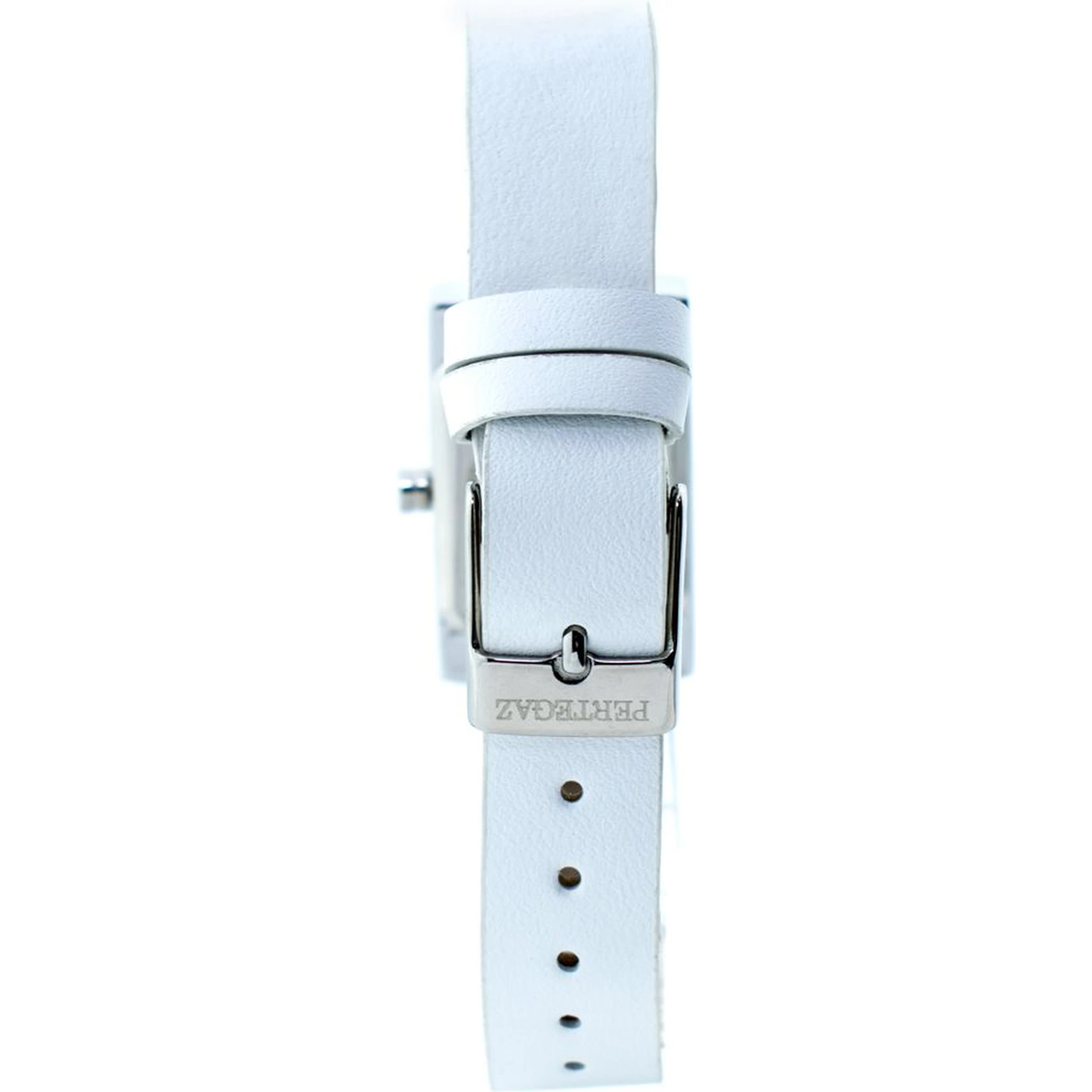 White Leather Dress Watch
