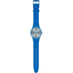 Blue Plastic Dress Watch