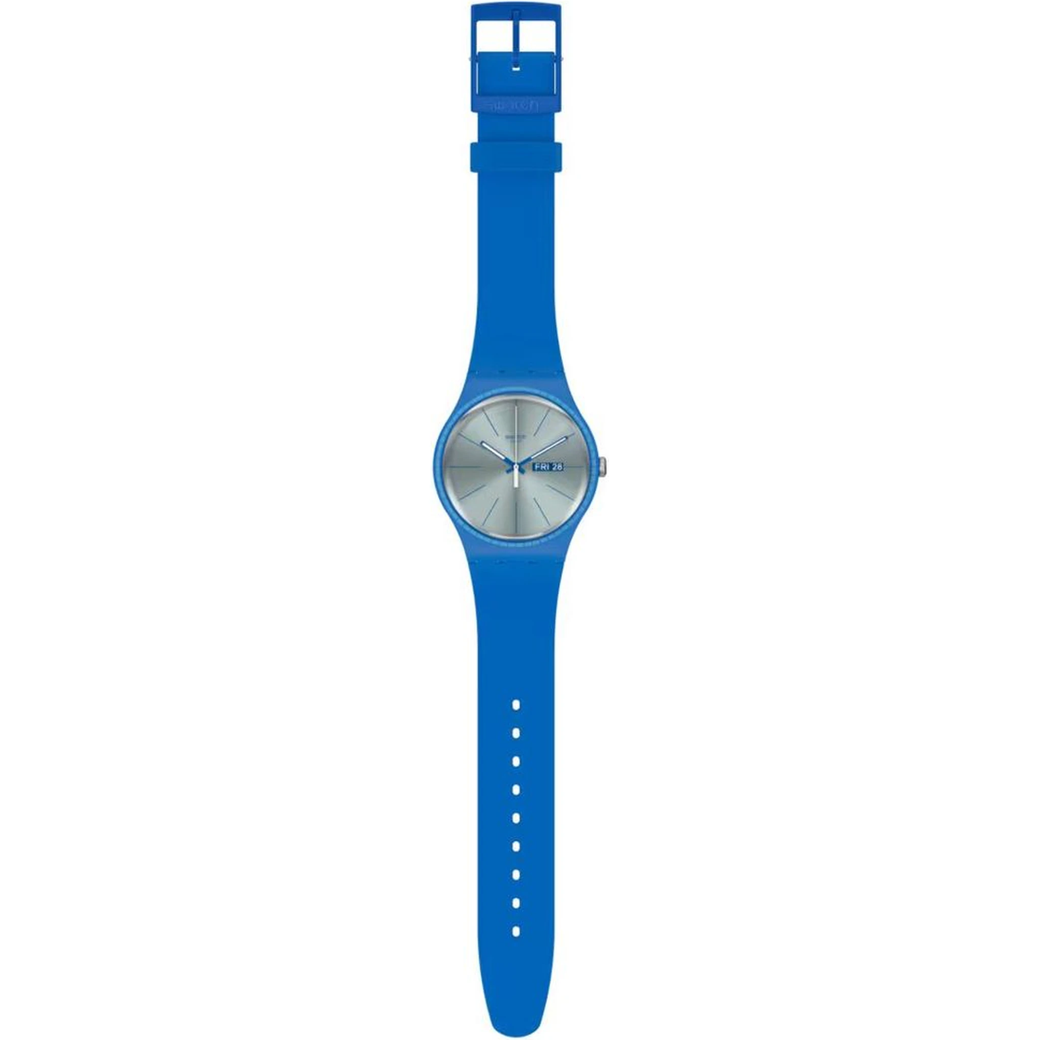Blue Plastic Dress Watch