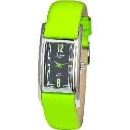Bicolor Leather Dress Watch