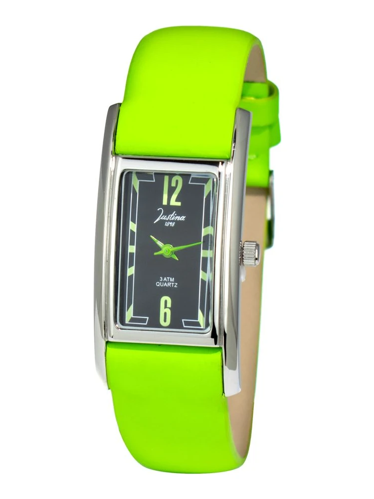 Bicolor Leather Dress Watch