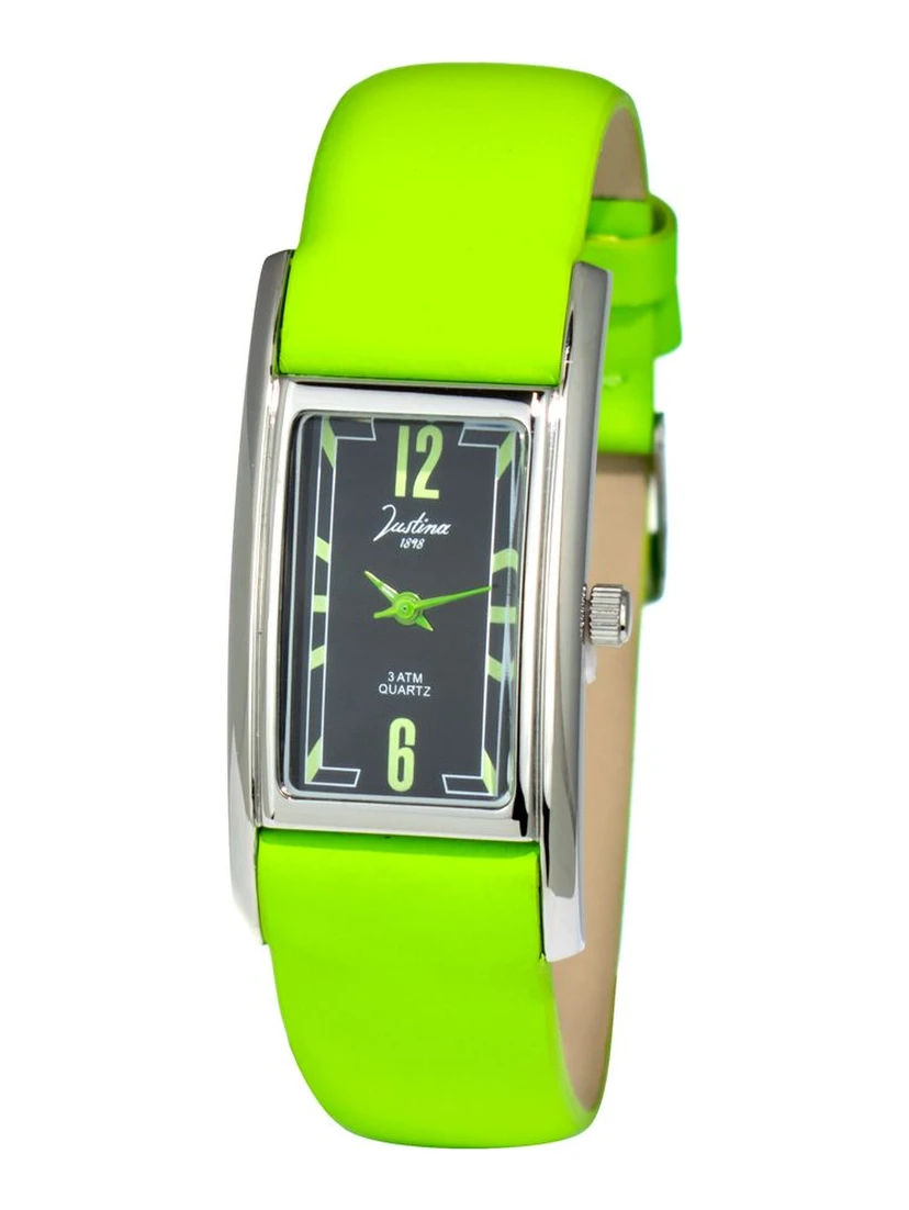 Bicolor Leather Dress Watch
