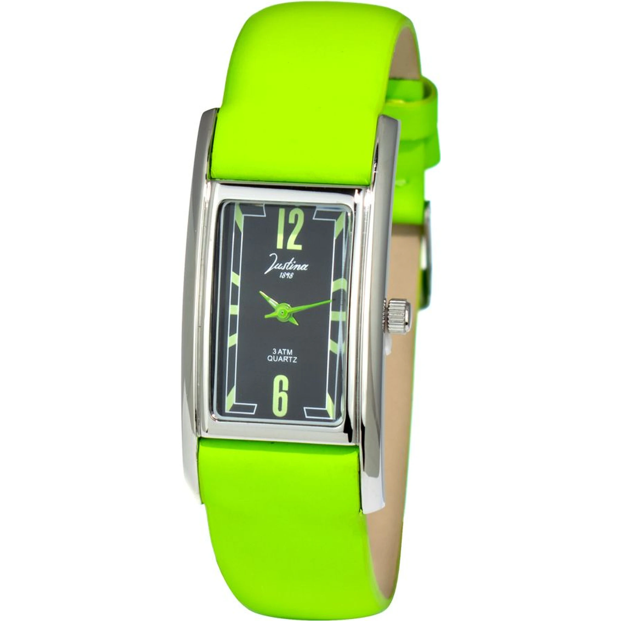 Bicolor Leather Dress Watch
