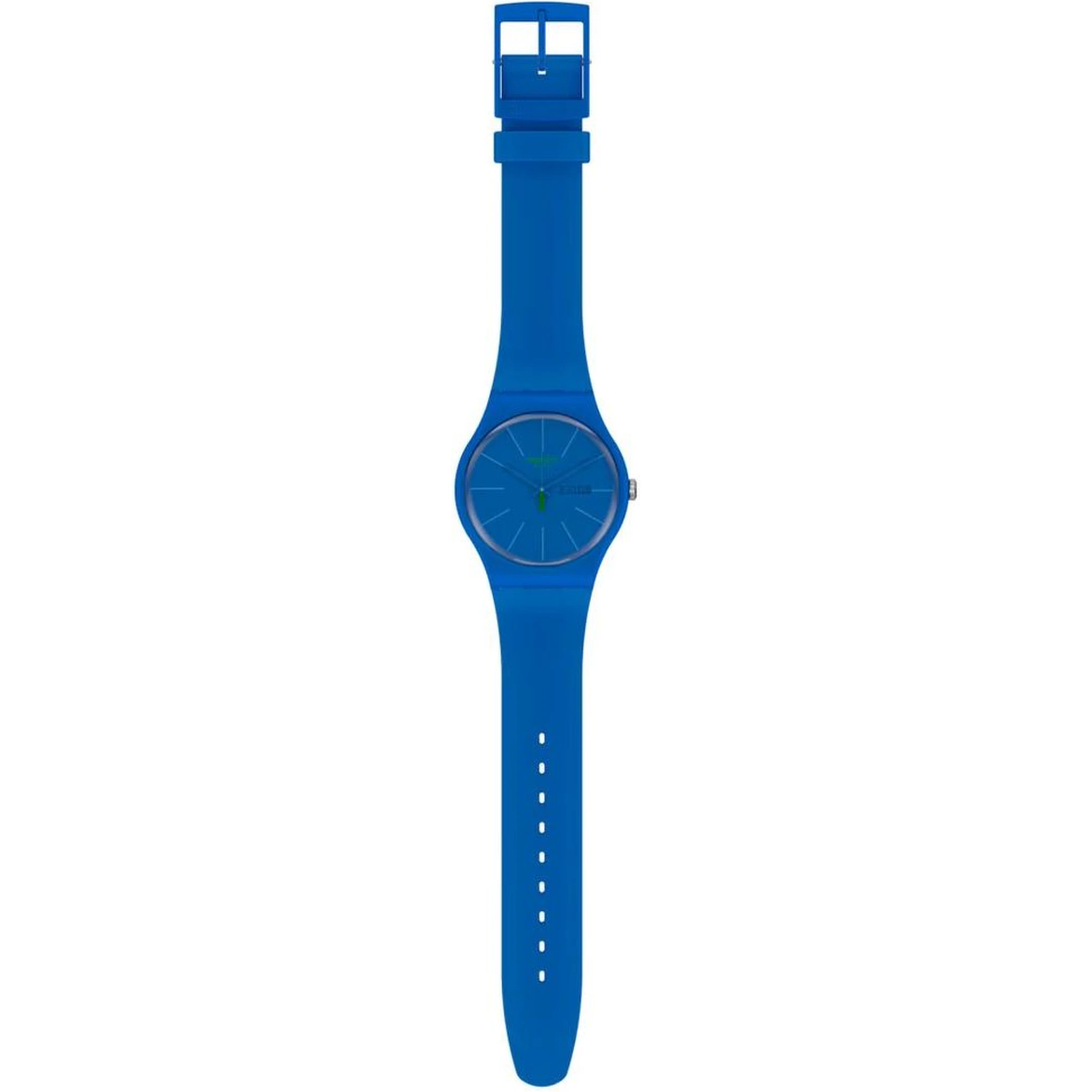 Blue Plastic Dress Watch