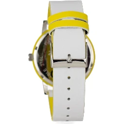 White Leather Dress Watch