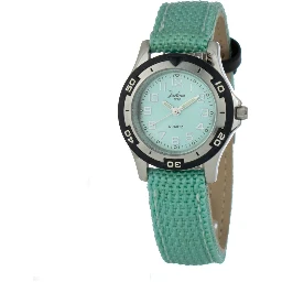 Bicolor Leather Dress Watch