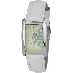 White Leather Dress Watch