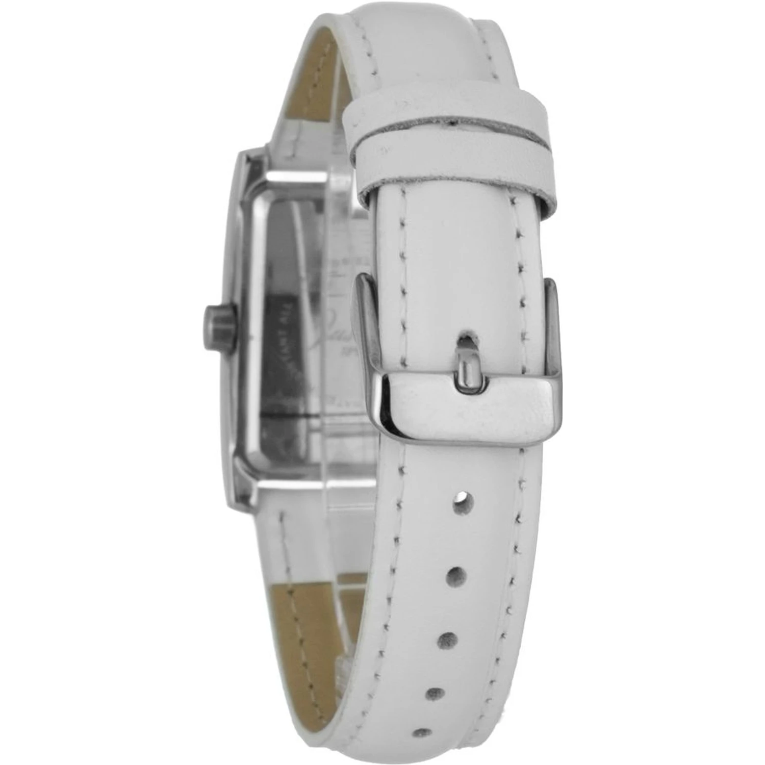 White Leather Dress Watch