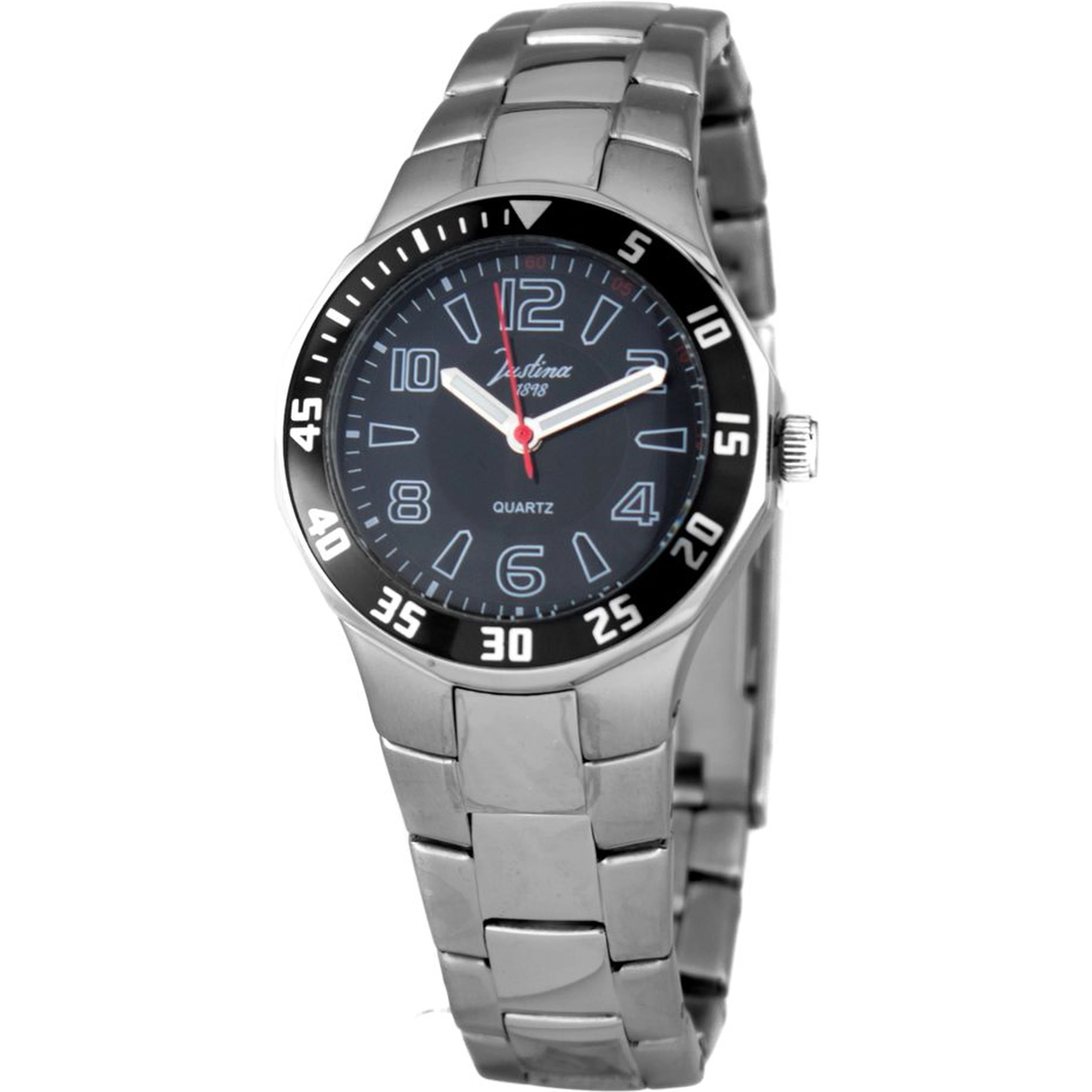 Silver Stainless Steel Sport Watch
