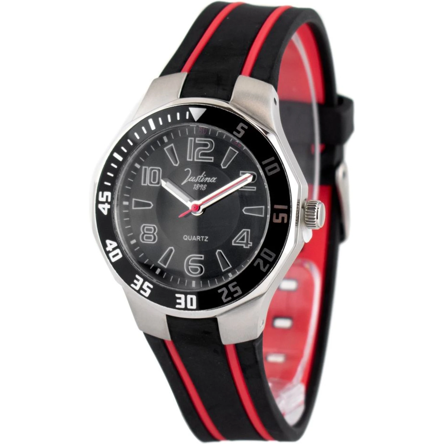 Black Rubber Sport Watch