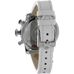 White Leather Dress Watch