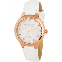 White Leather Dress Watch
