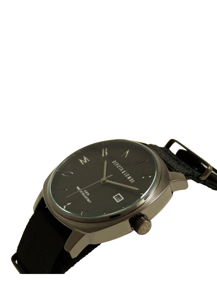 Black Nylon Dress Watch