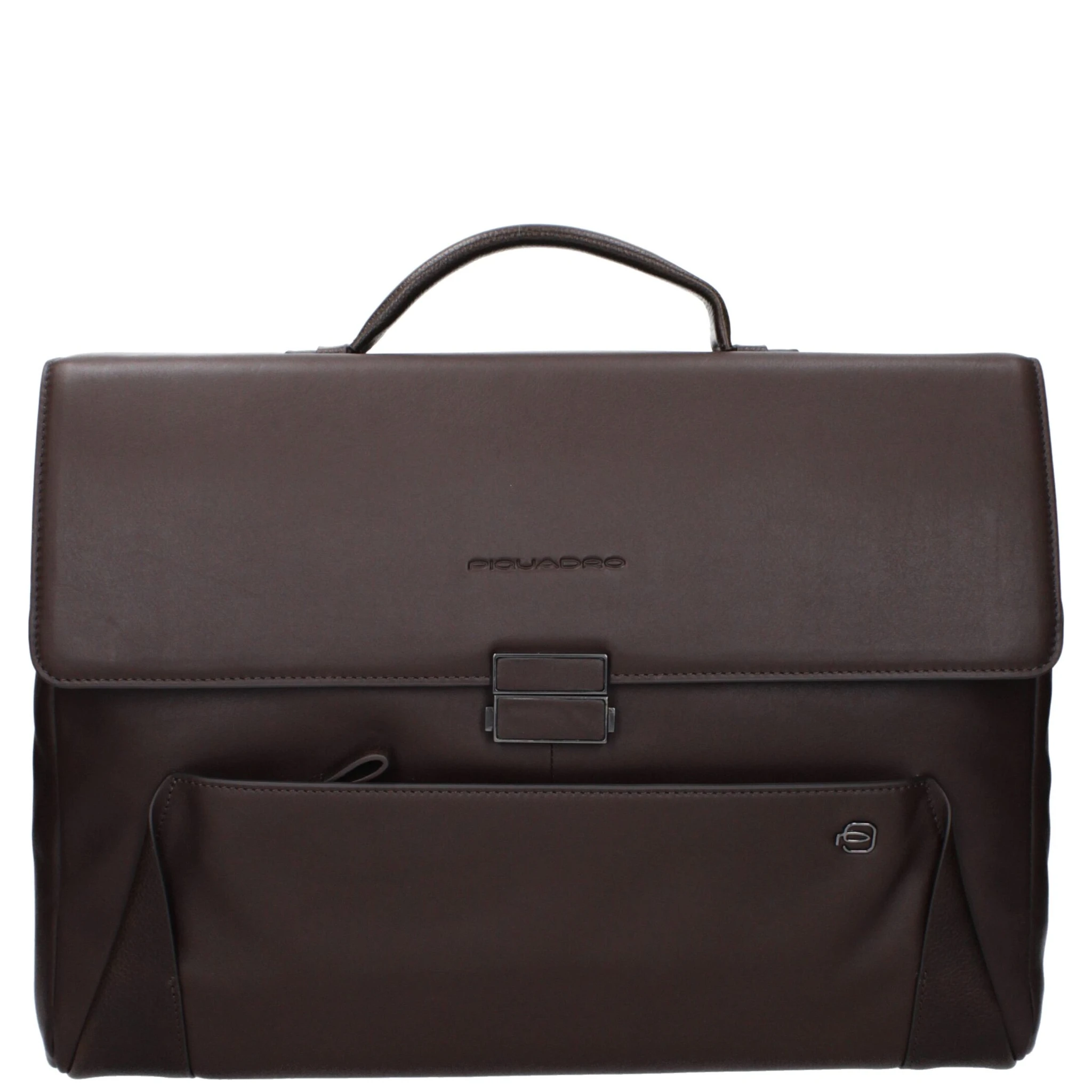 Brown Leather Business And Laptop Bag