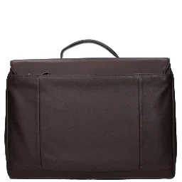 Brown Leather Business And Laptop Bag