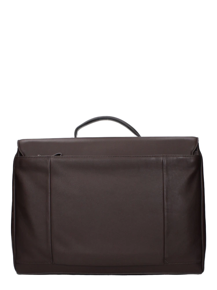 Brown Leather Business And Laptop Bag alternative