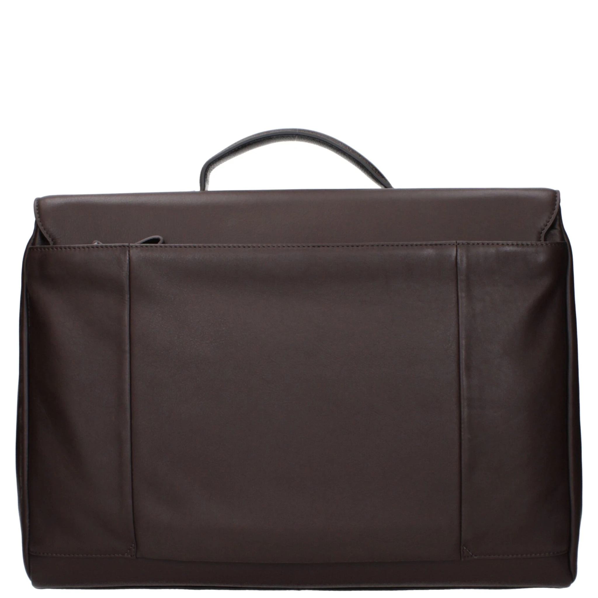 Brown Leather Business And Laptop Bag