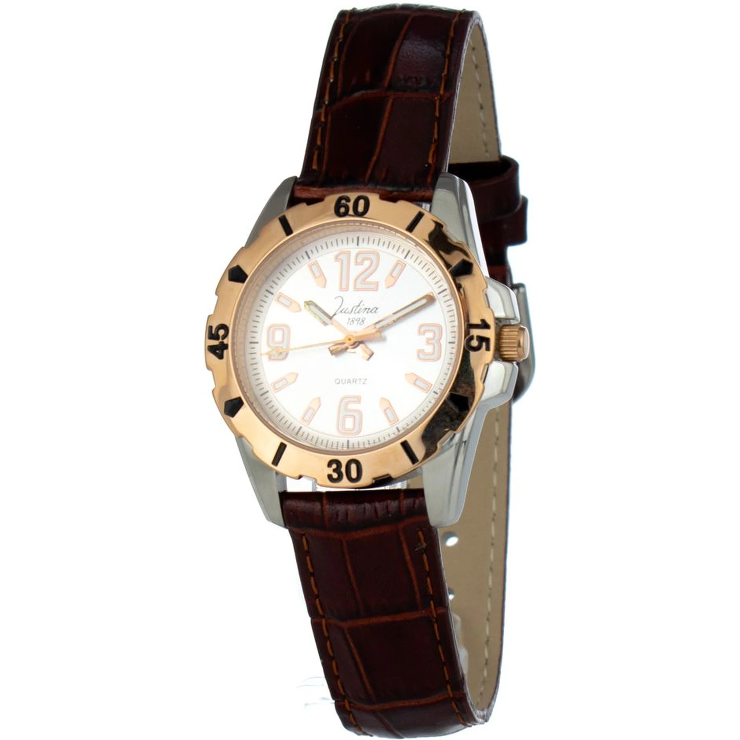 Brown Leather Dress Watch