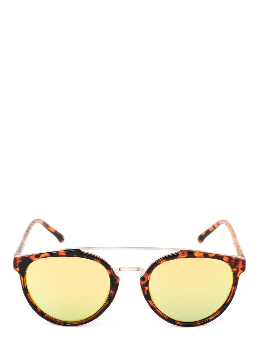 Brown Injected Sunglasses