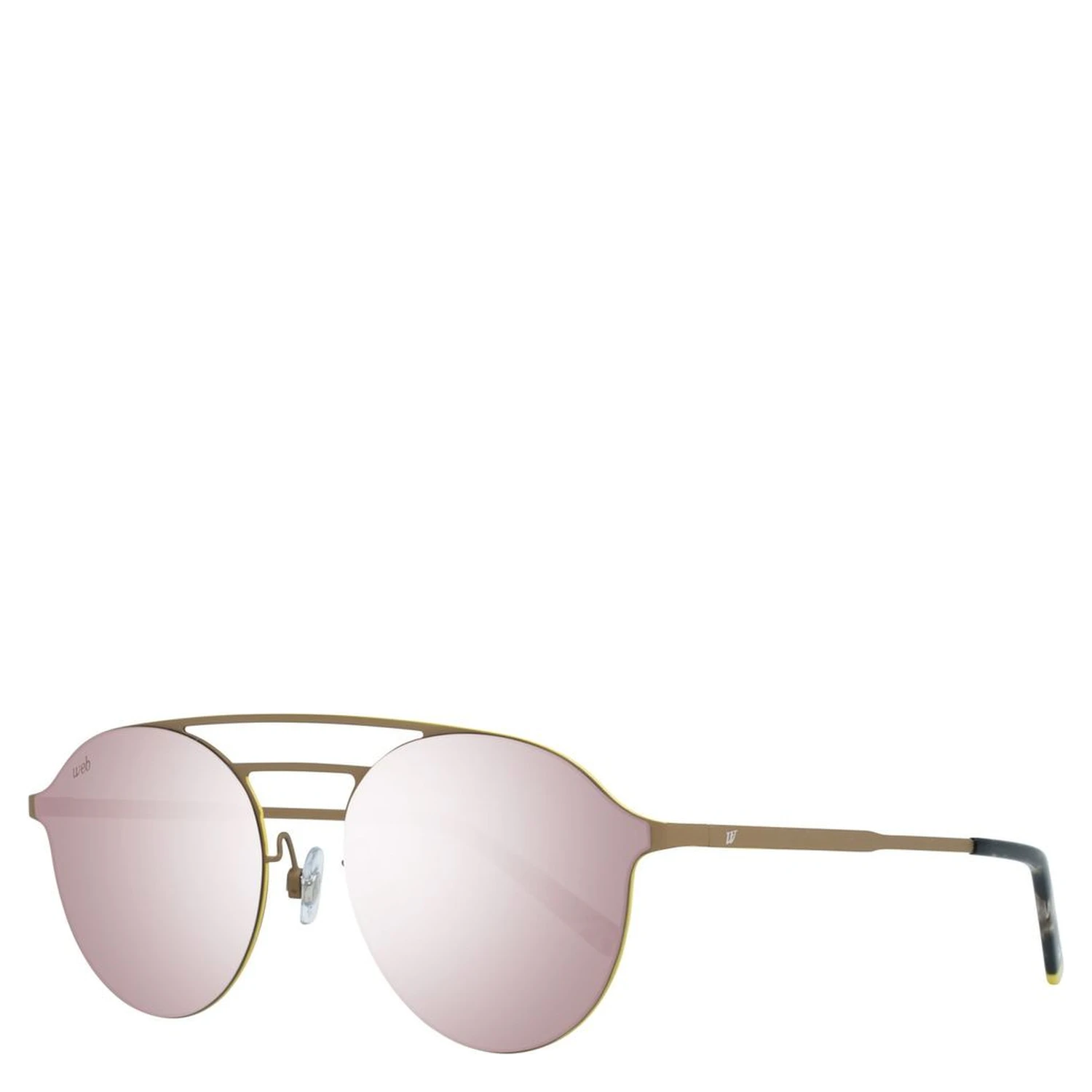 Brown Metal Sunglasses