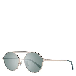 نظارات شمسية معدنية باللون الذهبي الوردي