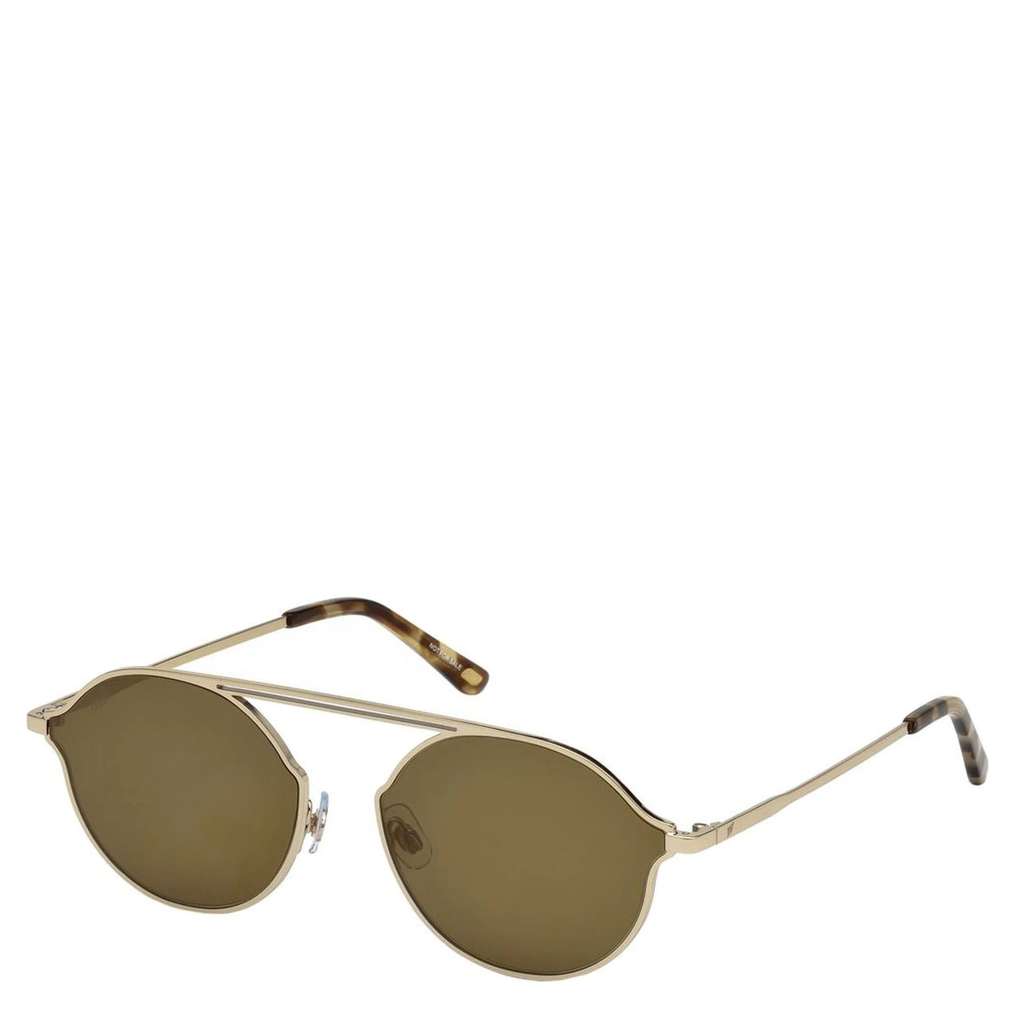 نظارات شمسية معدنية ذهبية