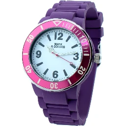 Purple Rubber Sport Watch