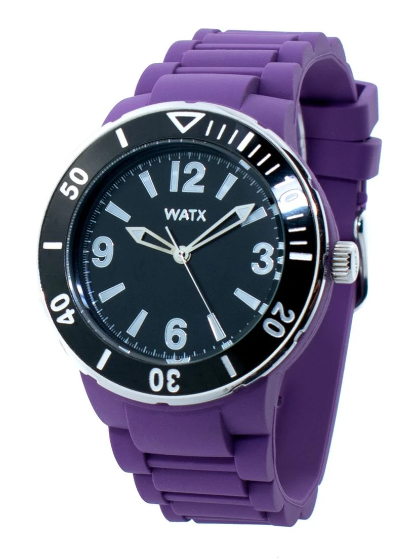 Purple Rubber Sport Watch