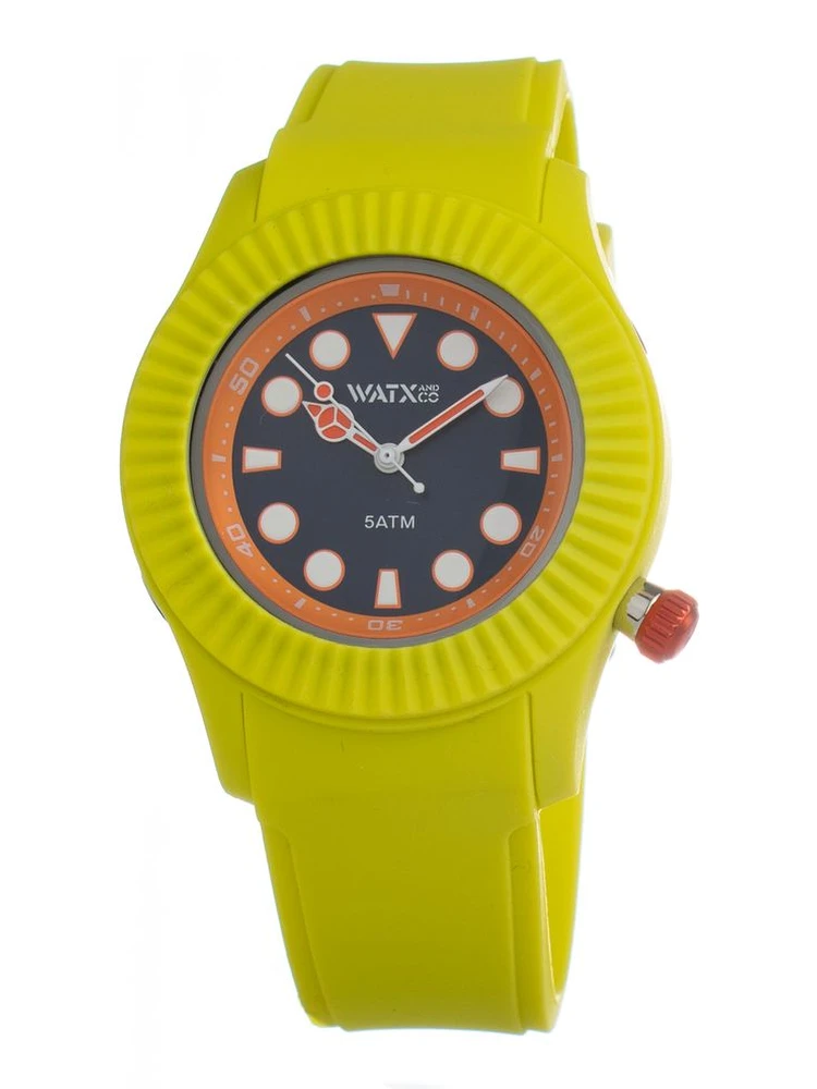 Yellow Synthetic Sport Watch