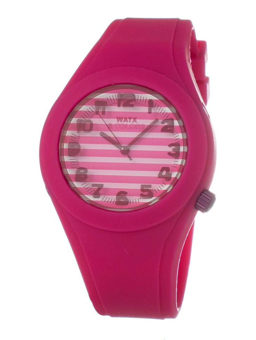 Pink Synthetic Bracelet Watch