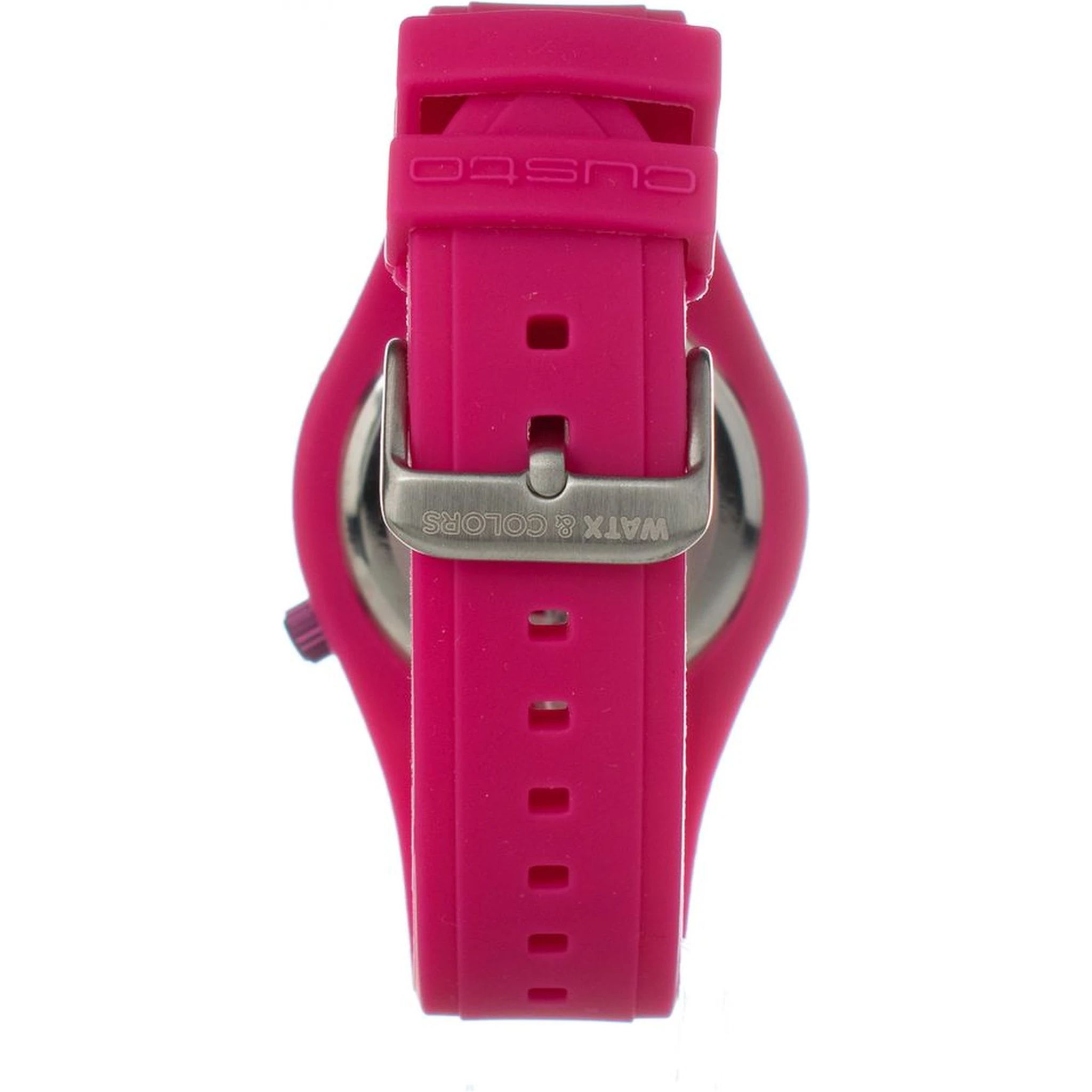 Pink Synthetic Bracelet Watch