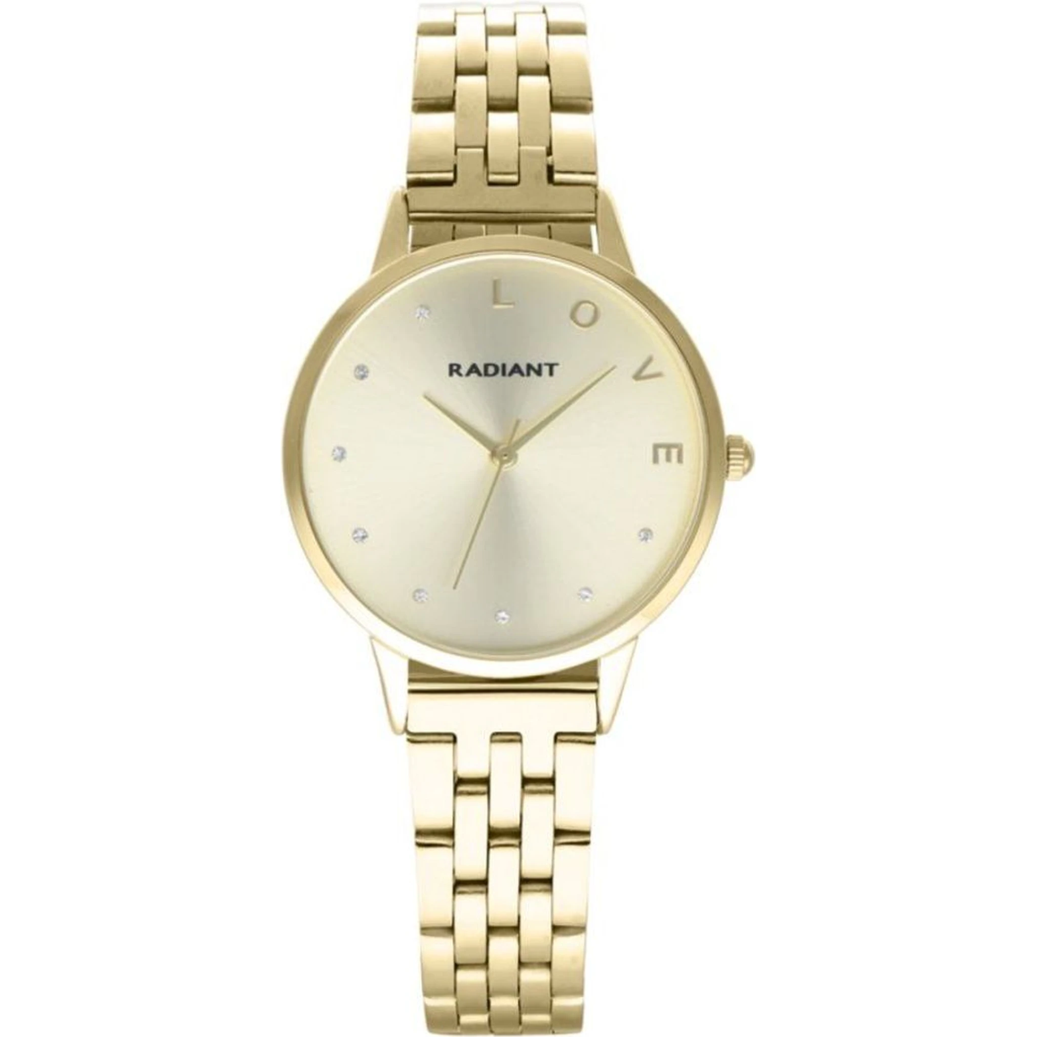 Gold Stainless Steel Dress Watch