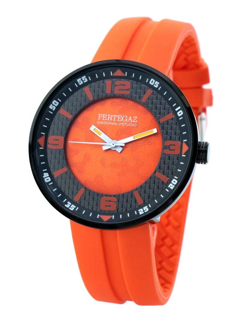 Orange Rubber Sport Watch