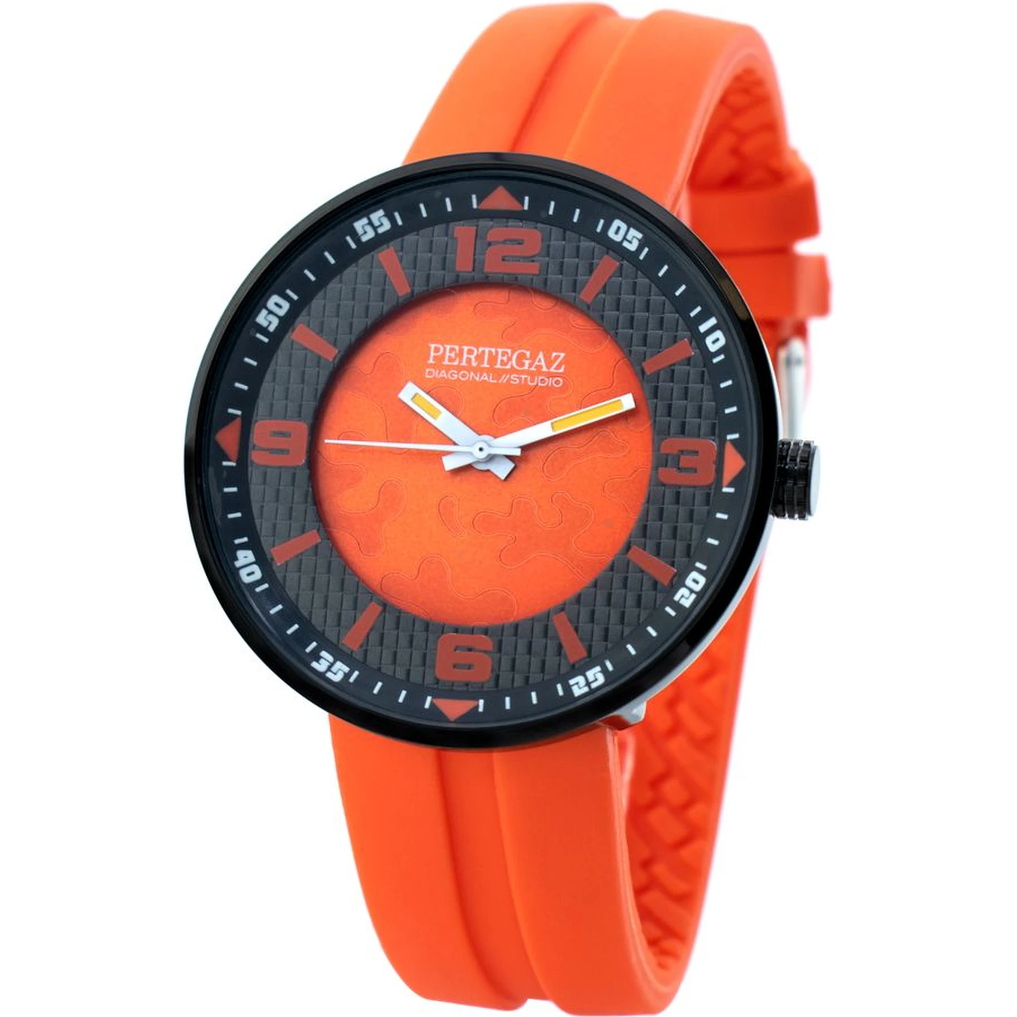 Orange Rubber Sport Watch